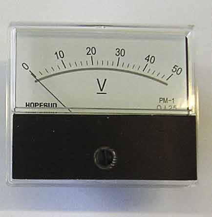 V4850 : Voltmtre ferro-magntique 70mm x 60mm 50V
